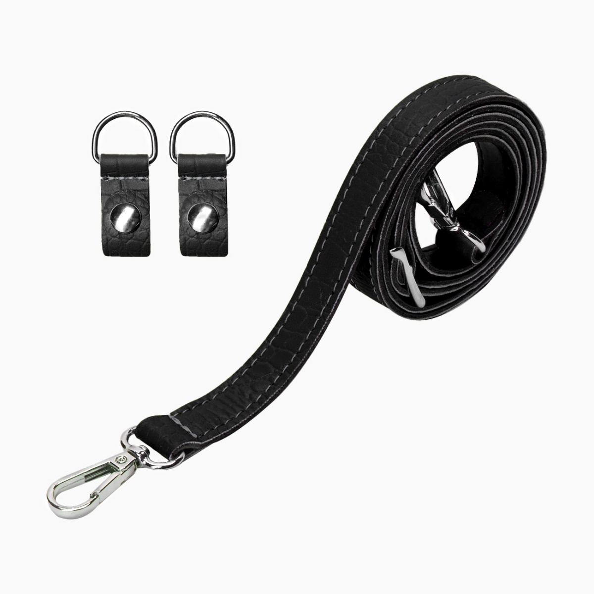Tracolla extraslim con clip cocco nero - O bag Official Website