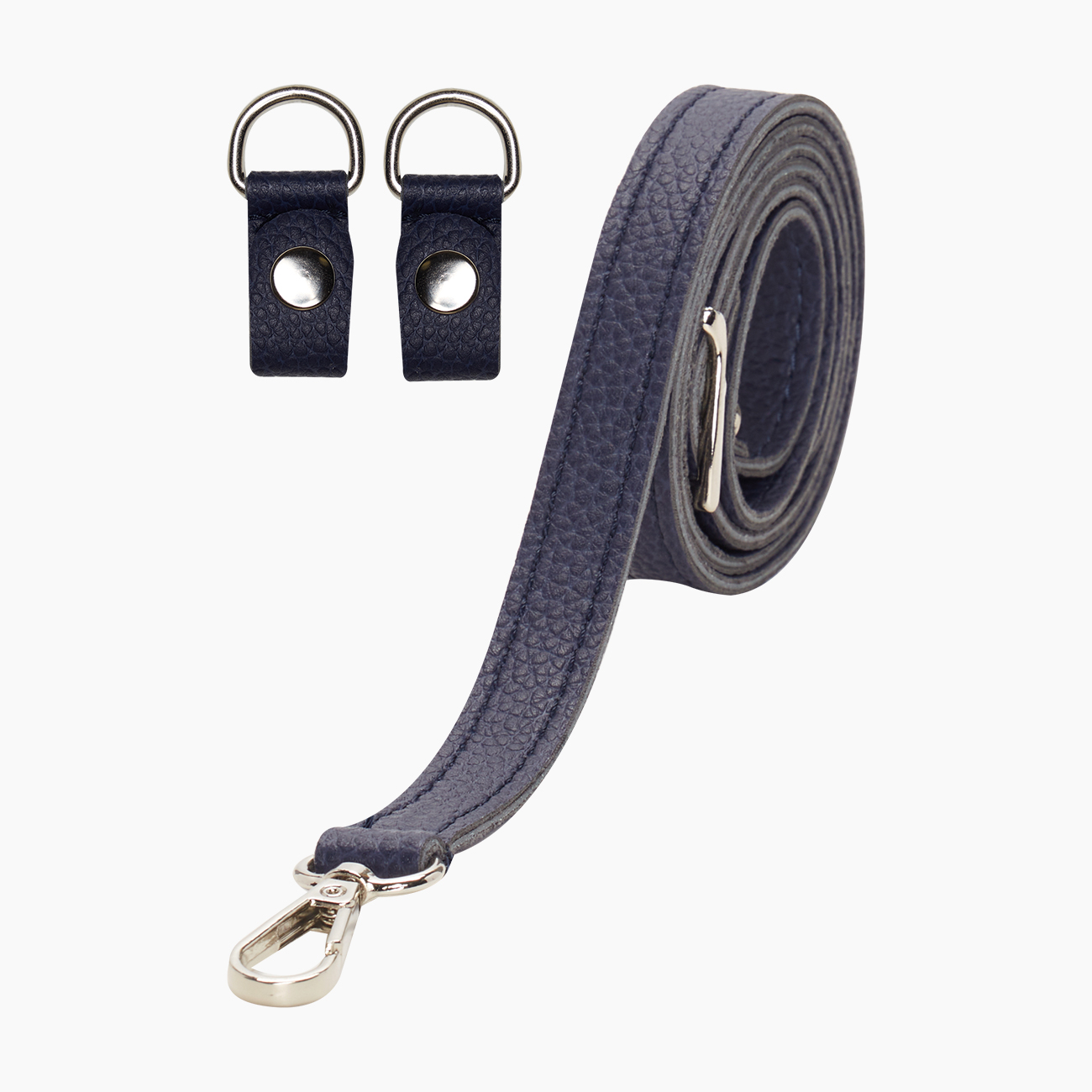 Tracolla extraslim con clip bottalato blu navy - O bag Official Website