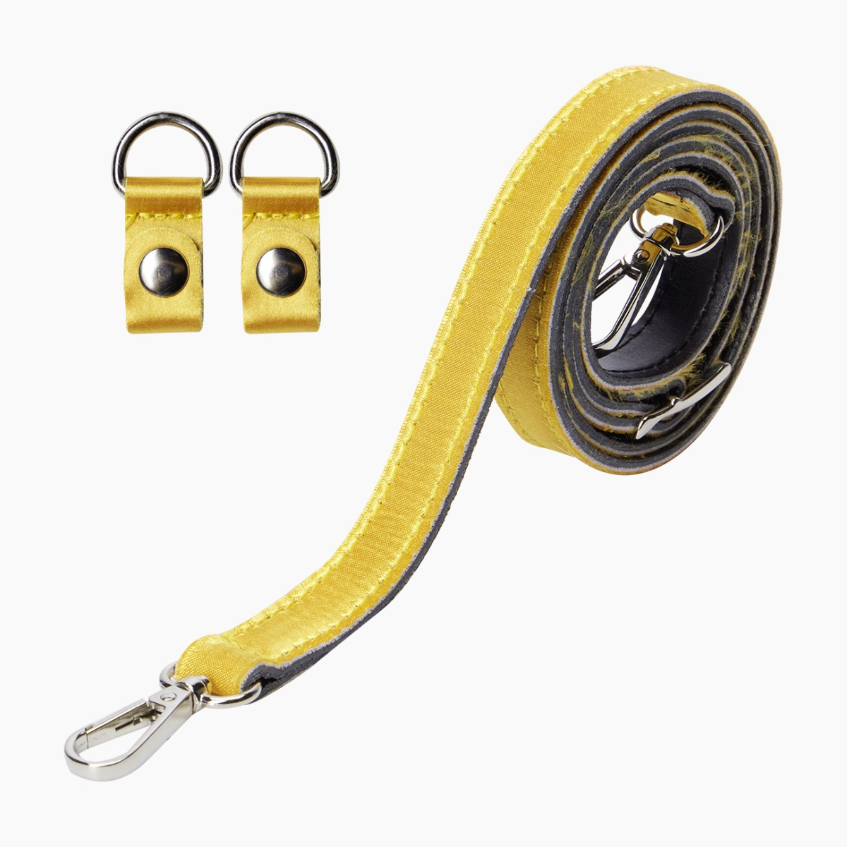 Tracolla extraslim con clip satin curry - O bag Official Website