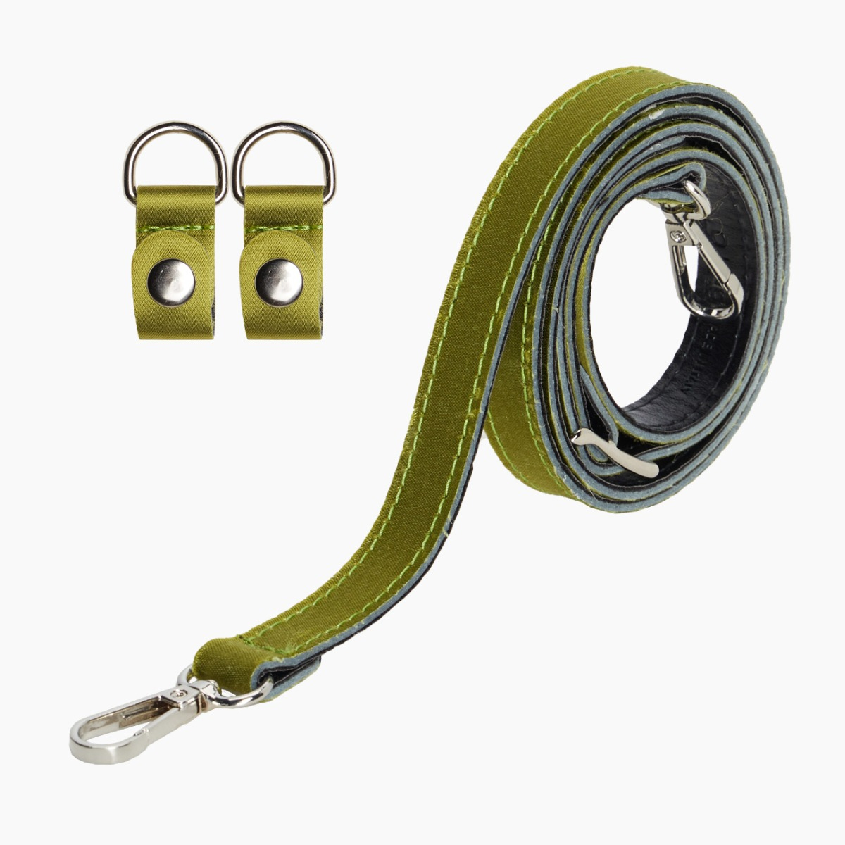 Tracolla extraslim con clip satin avocado - O bag Official Website