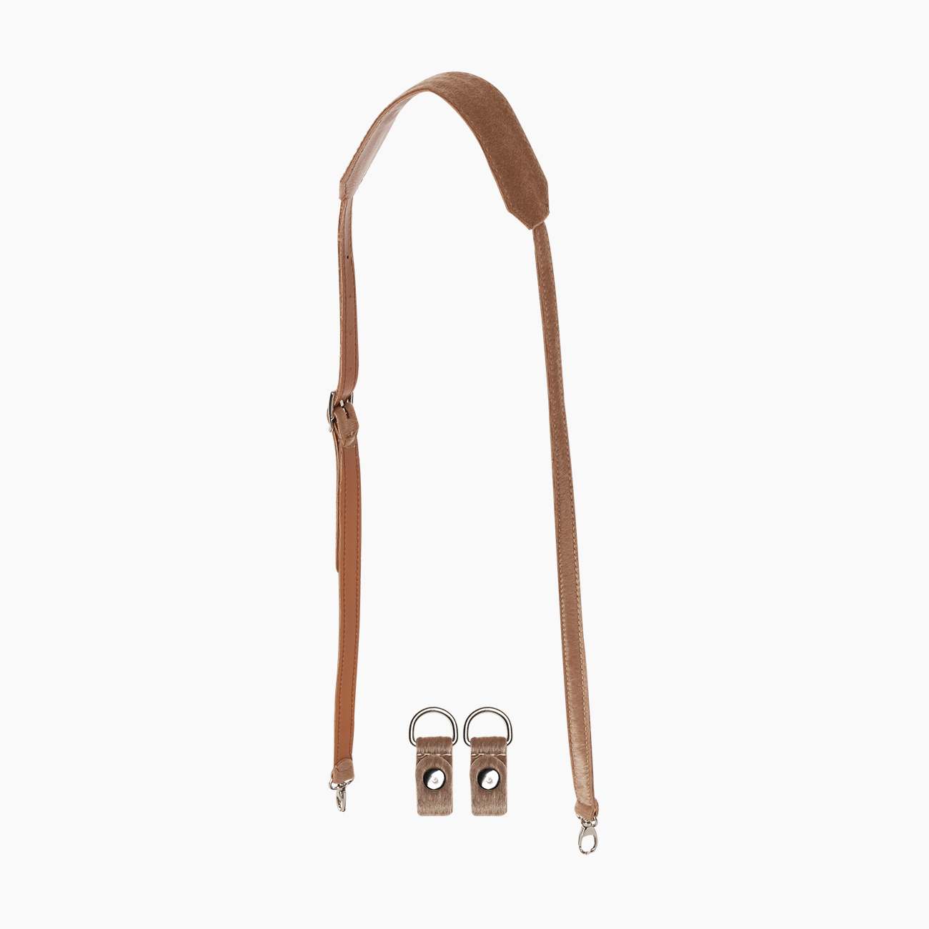 Tracolla extraslim con clip e spallaccio cavallino sabbia - O bag Official Website