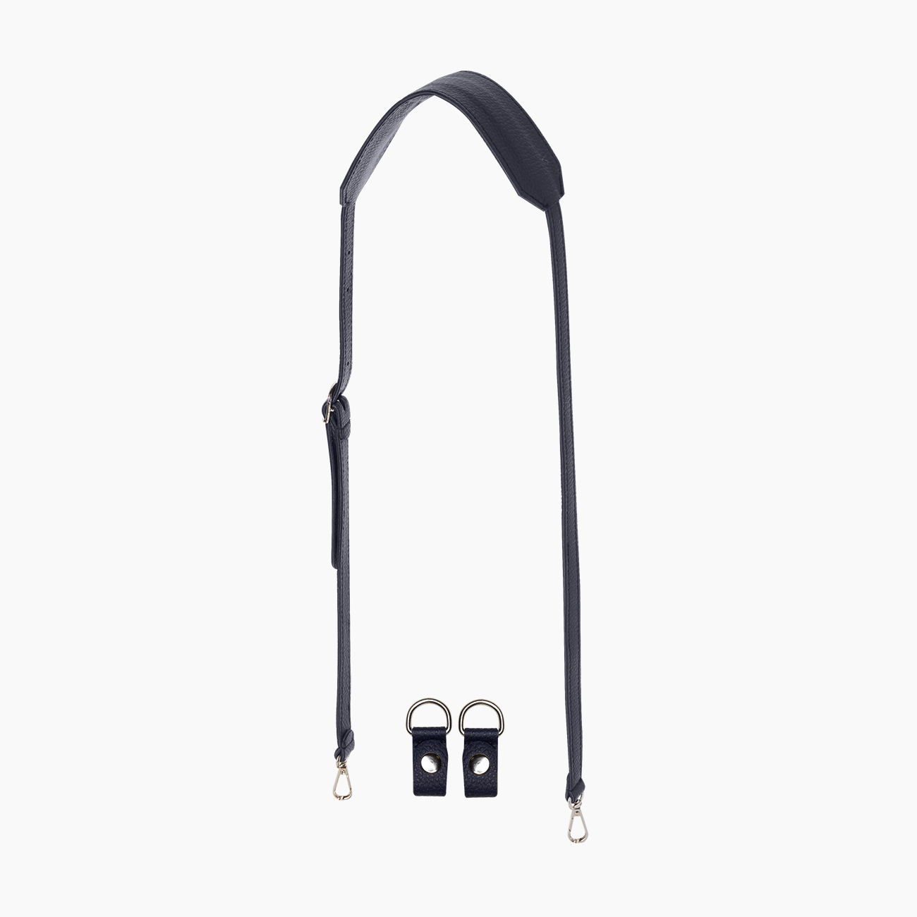 Tracolla extraslim con clip e spallaccio bottalato blu navy - O bag Official Website