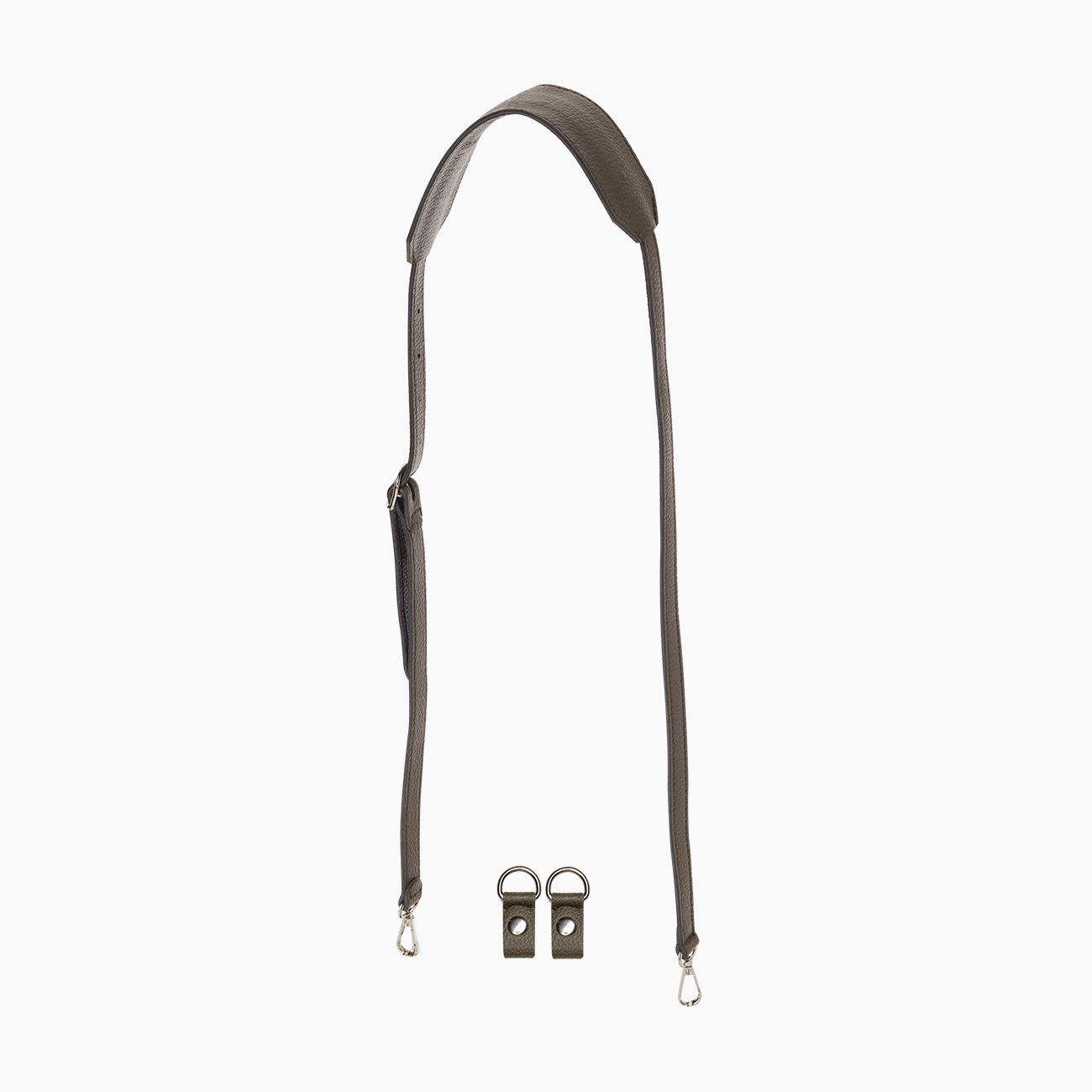 Shoulder strap with clip and shoulder pad tumbled effect lichen - O bag Official Website