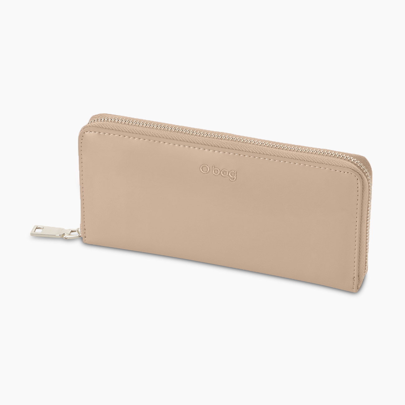 Portafoglio in nappa con zip sabbia O wally - O bag Official Website