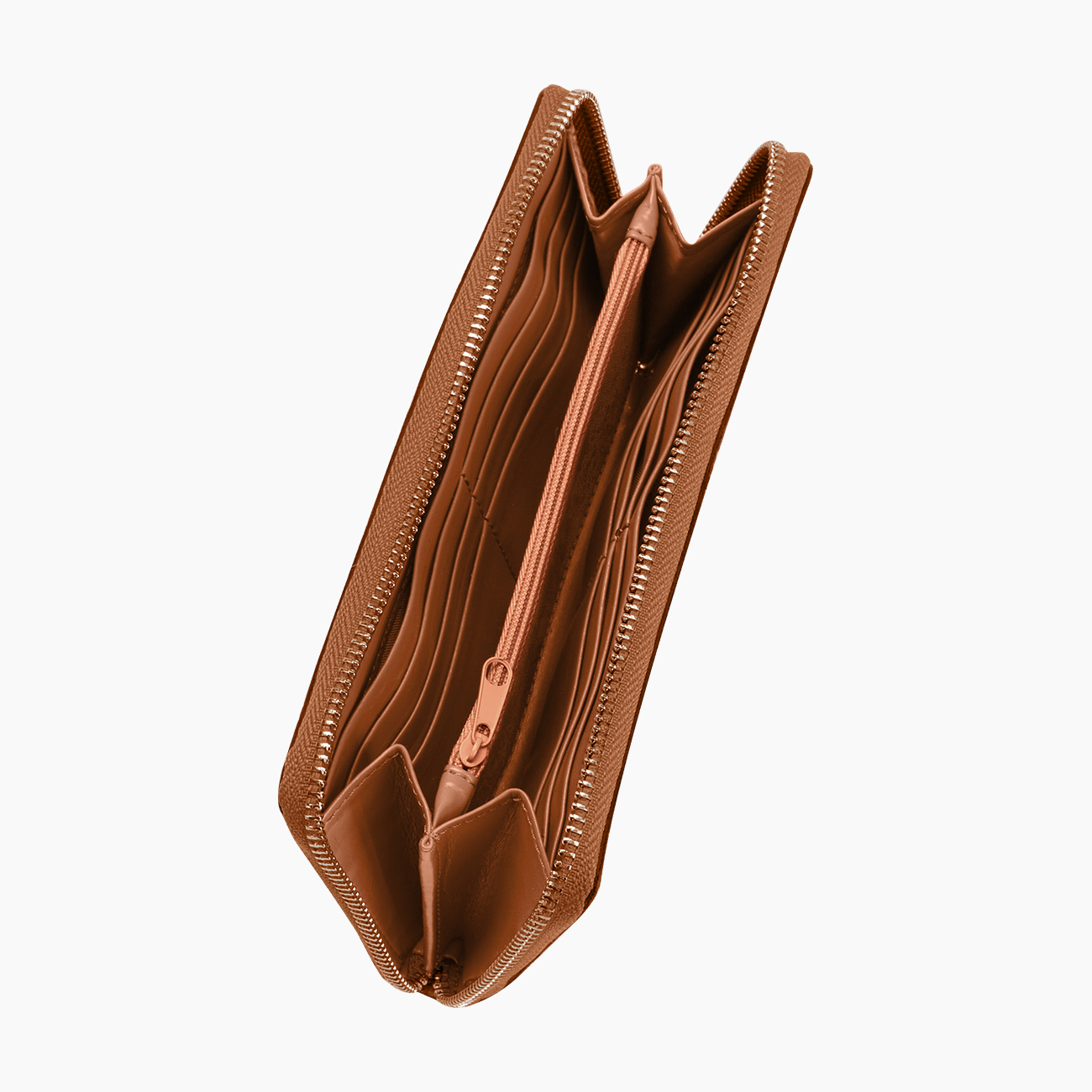 Portafoglio in stampa cocco specchio con zip bronzo O wally - O bag Official Website
