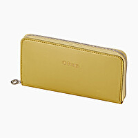 Portafoglio in tessuto sintetico e gommato con zip curry metal O wally - O bag Official Website
