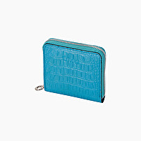 Portafoglio cocco con zip aqua O half wally - O bag Official Website
