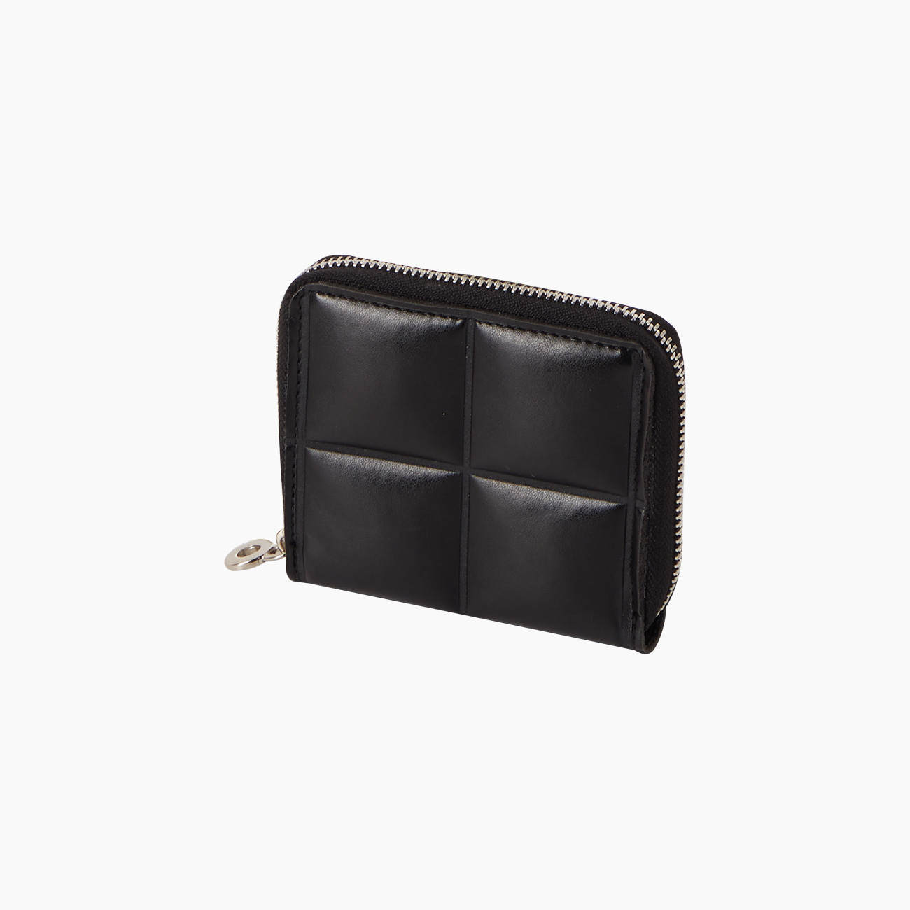 Portafoglio in nappa effetto 3D con zip nero O half wally - O bag Official Website