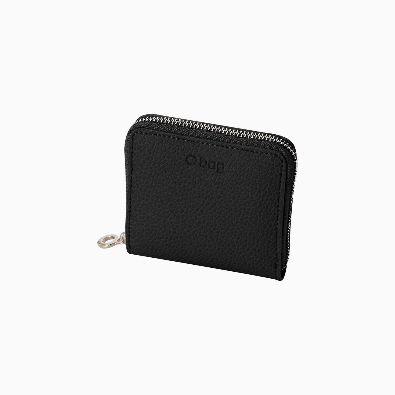 Portafoglio in tessuto sintetico bottalato con zip nero O half wally - O bag Official Website