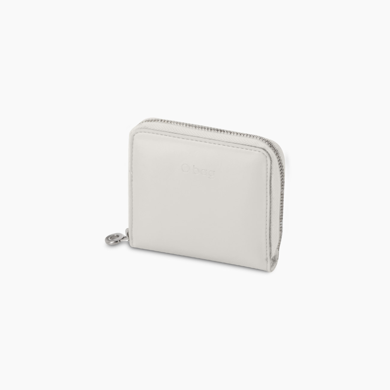 Portafoglio in tessuto sintetico e gommato con zip bianco O half wally - O bag Official Website