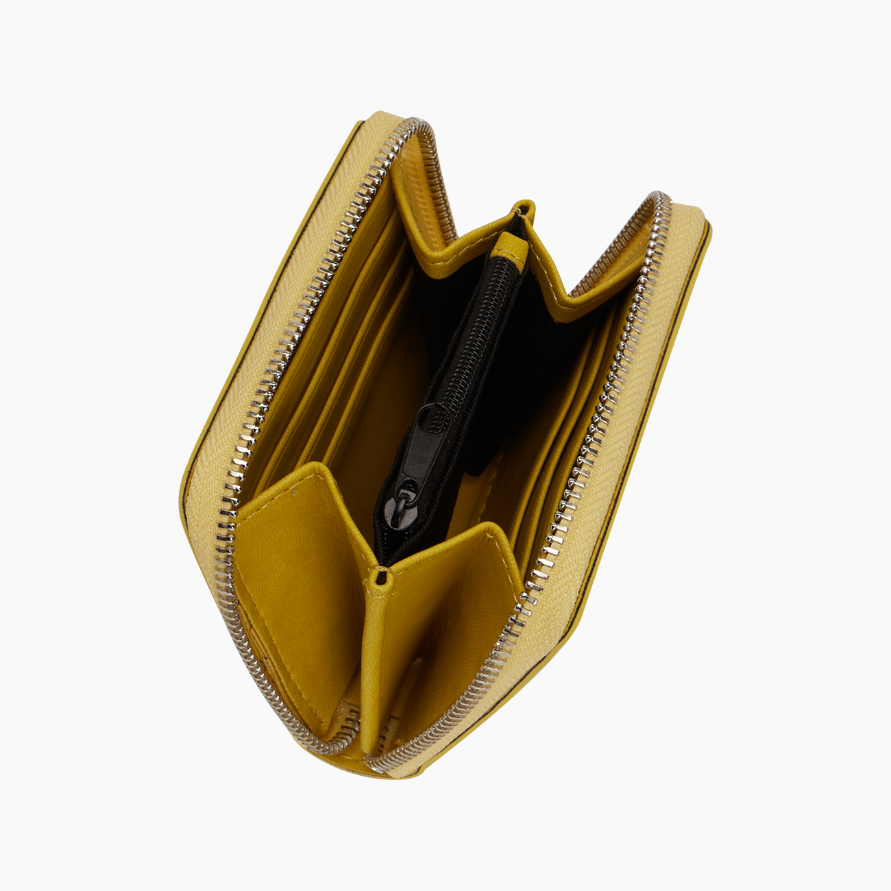 Portafoglio in tessuto gommato con zip curry metal O half wally - O bag Official Website