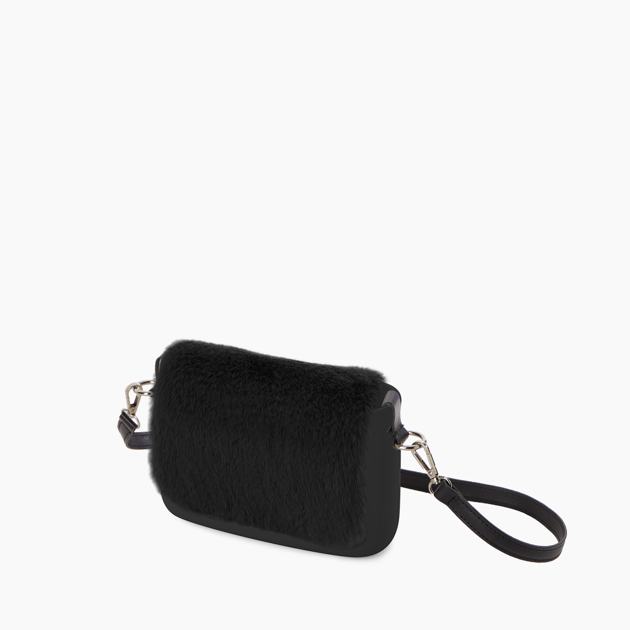 O pocket nero e ecopelliccia - O bag Official Website