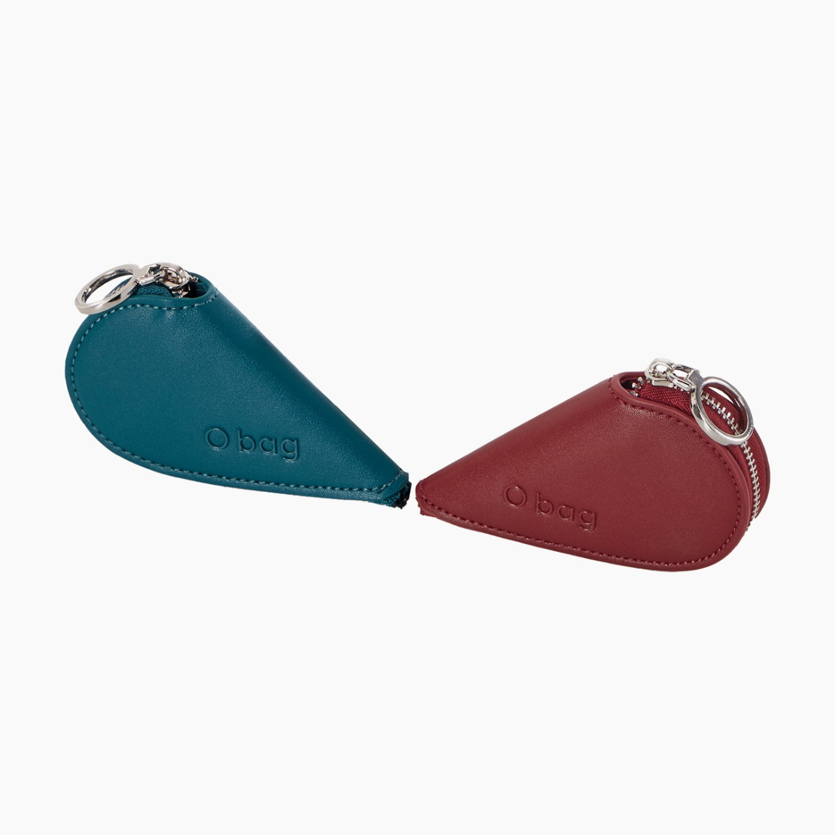Portamonete cuore divisibile Caroline laguna blue/rosso scarlatto - O bag Official Website