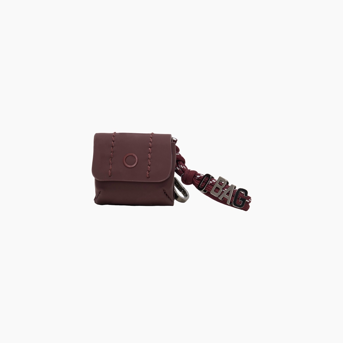 Portauricolari O bag crocus burgundy tessuto gommato - O bag Official Website