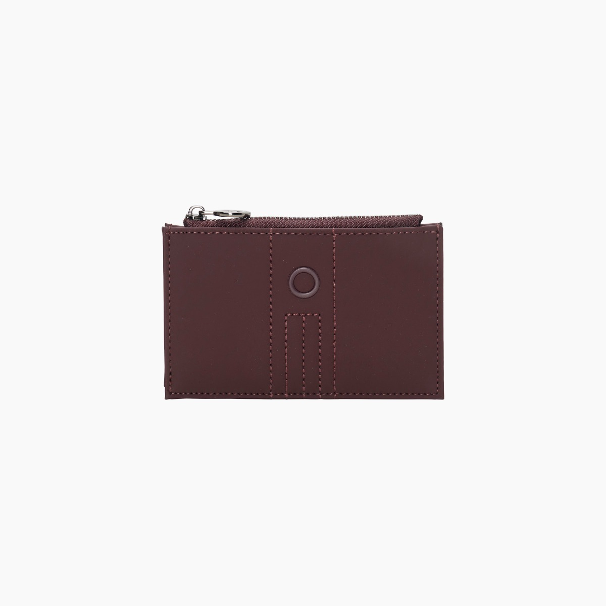 Portacarte O bag anemone burgundy tessuto gommato - O bag Official Website