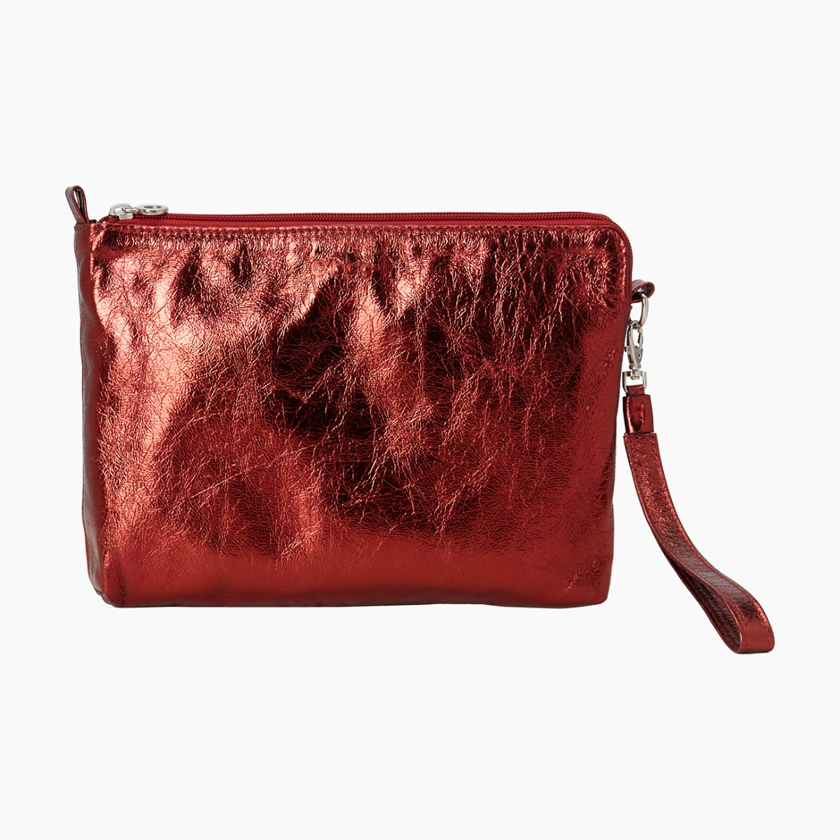 Pochette a busta laminato bordeaux - O bag Official Website