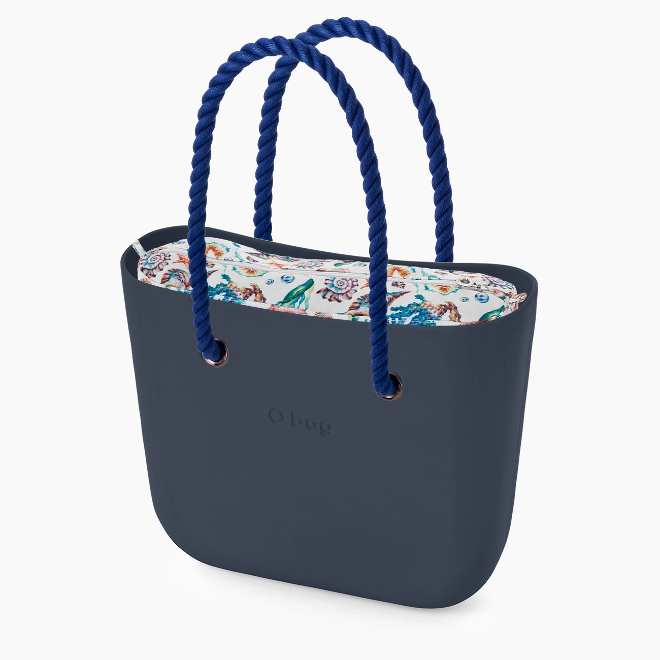 O bag mini navy blue and seahorse - O bag Official Website