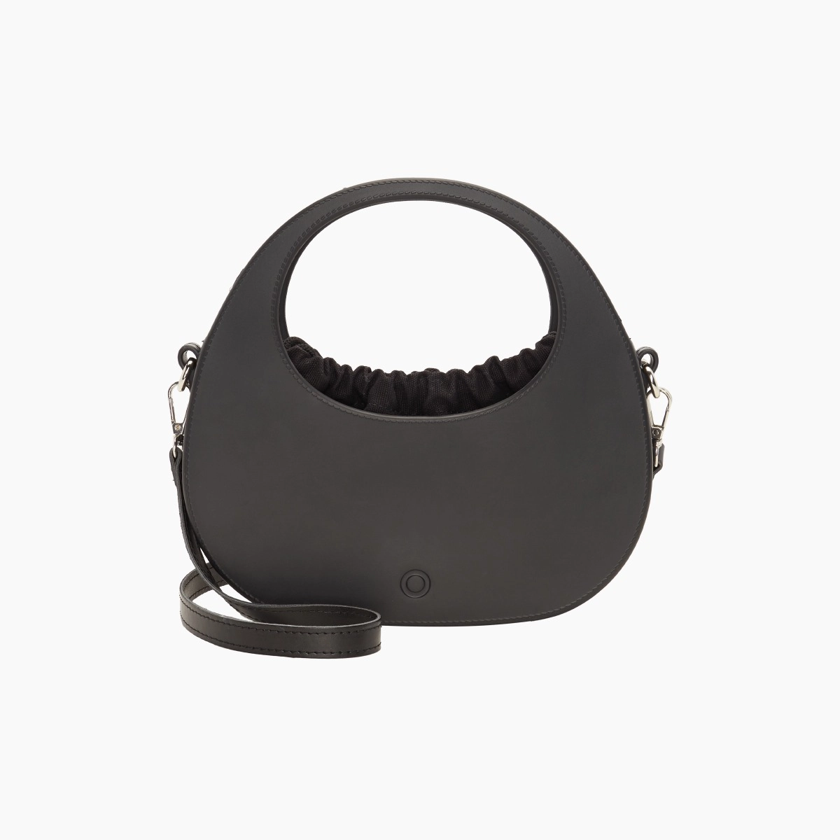 Borsa composta O bag oblò con sacca interna e tracolla effetto nappa easy nero - O bag Official Website
