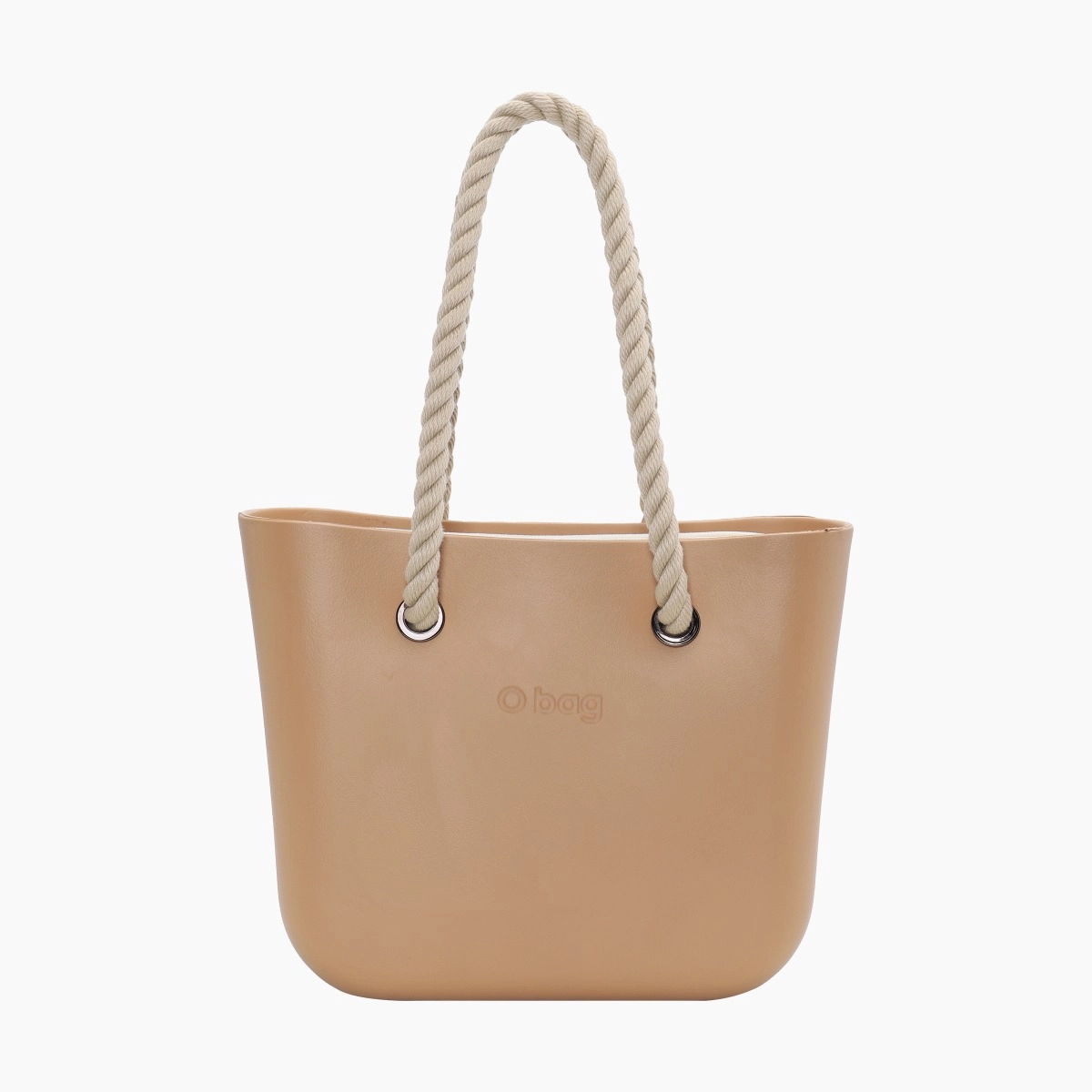 Borsa composta O bag mini biscotto manico lungo in corda e sacca canvas - O bag Official Website