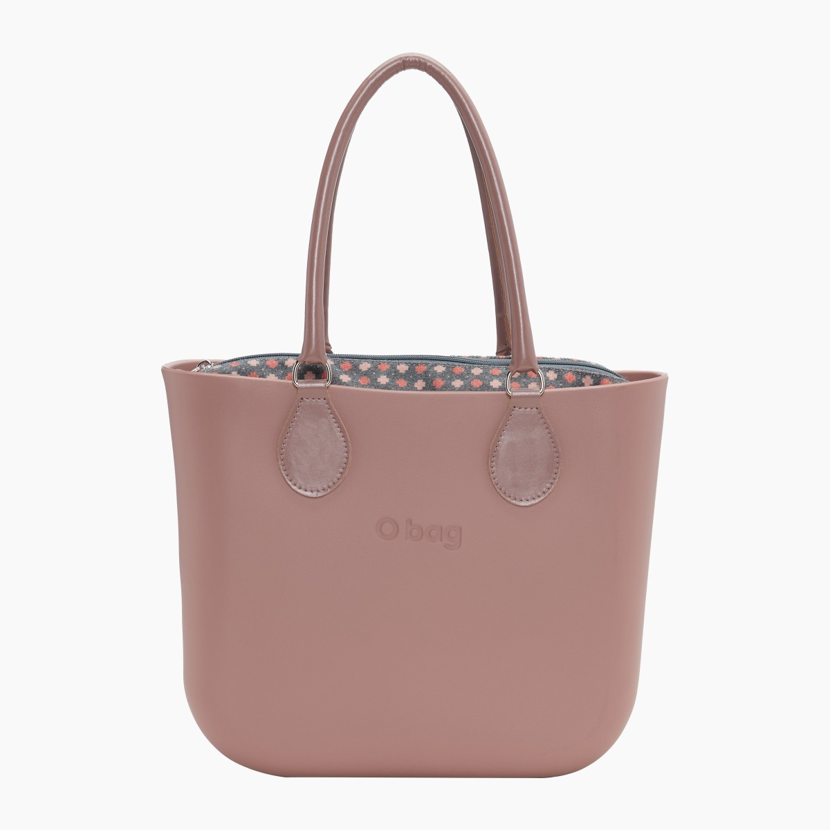 O bag mini con asa midi con aro y bolsa de tweed geométrico - O bag Official Website