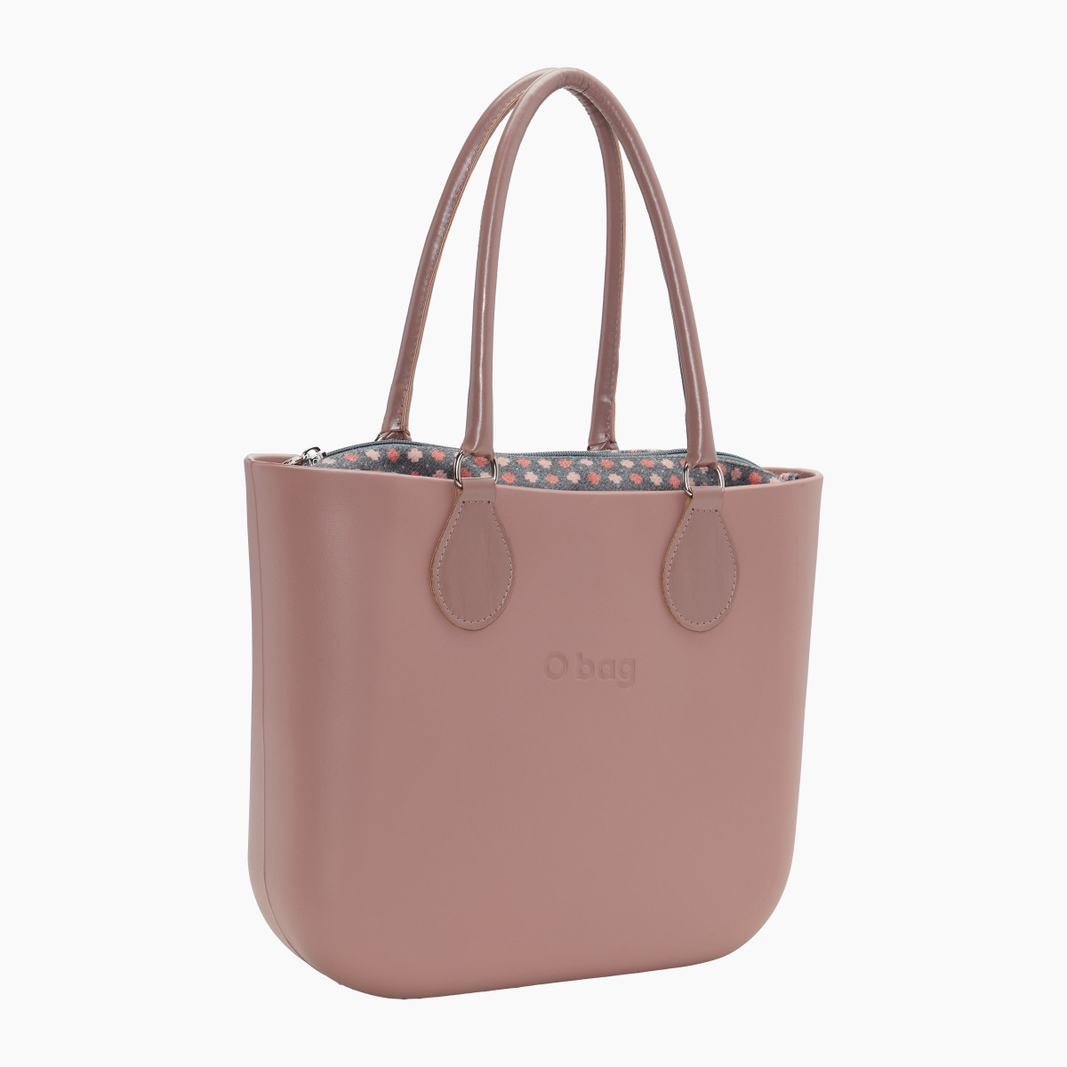 O bag mini con asa midi con aro y bolsa de tweed geométrico - O bag Official Website