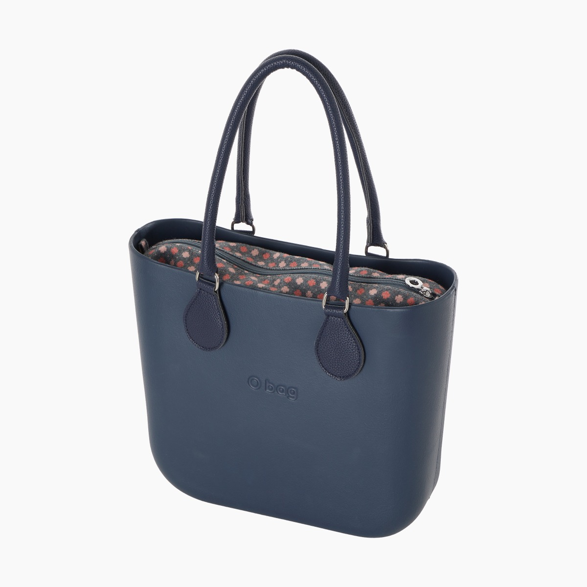 O bag mini con asa midi con aro y bolsa de tweed geométrico - O bag Official Website