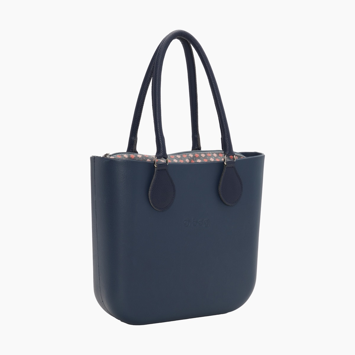 O bag mini con asa midi con aro y bolsa de tweed geométrico - O bag Official Website