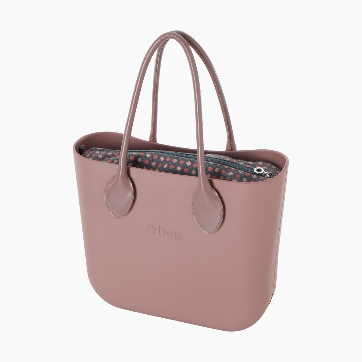 O bag con asa larga en forma de corazón y bolsa de tweed geométrico - O bag Official Website