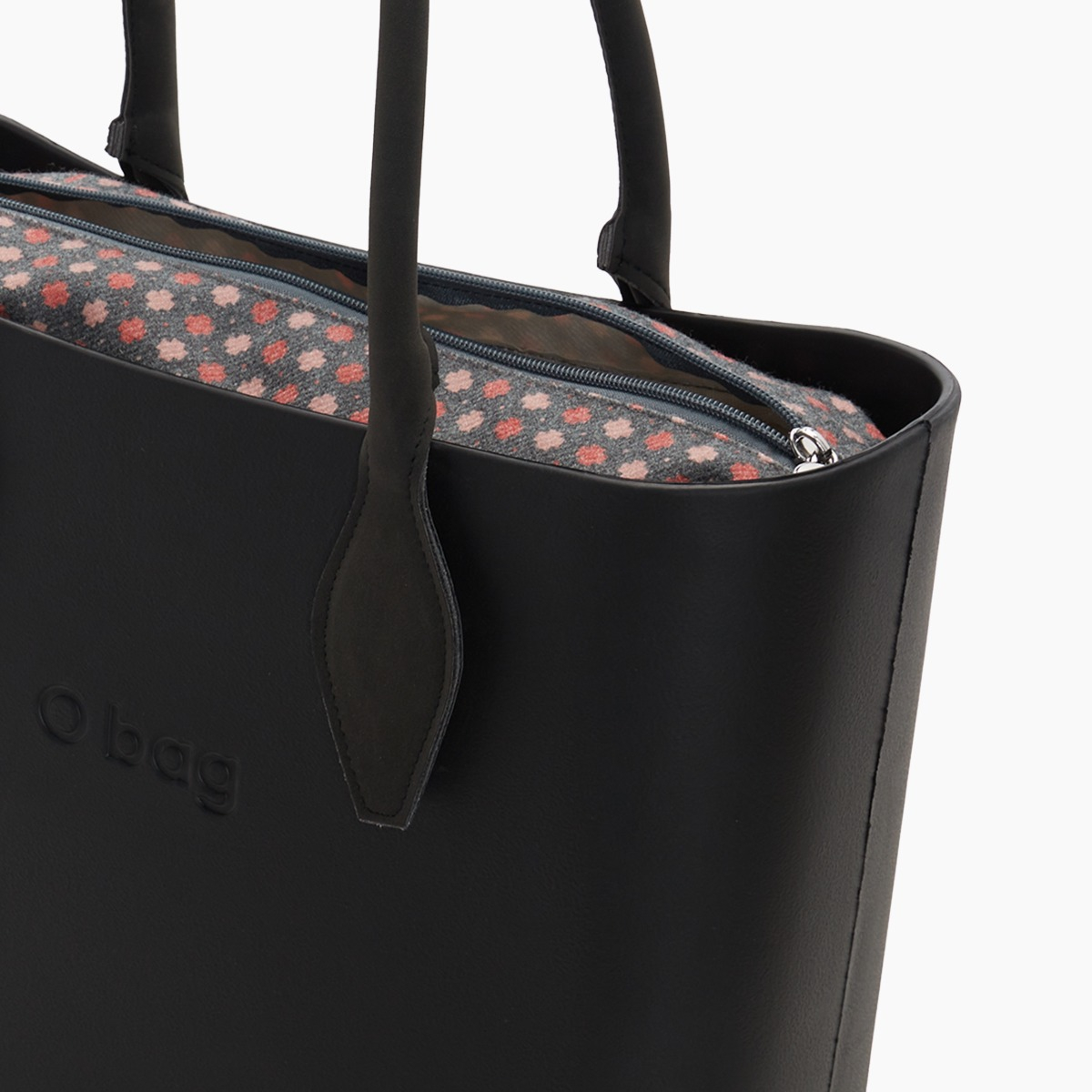 O bag con asa larga en rombo y bolsa de tweed geométrico - O bag Official Website