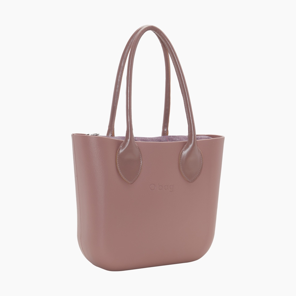 O bag mini con asa larga en forma de corazón y bolsa de tejido de cuadros - O bag Official Website