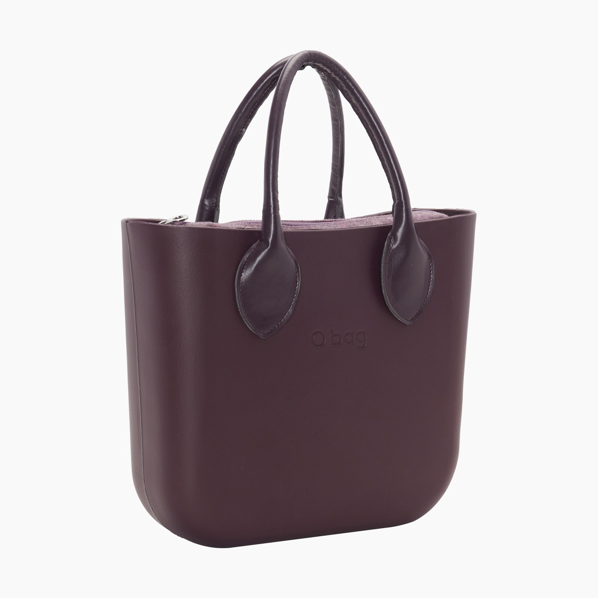 O bag mini con asa corta en forma de corazón y bolsa de tejido de cuadros - O bag Official Website