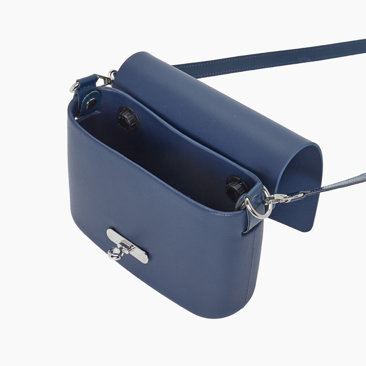 O pocket con pattina girello e tracolla extraslim blu navy - O bag Official Website