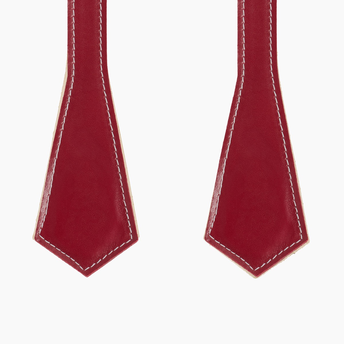 Manico lungo a punta con impunture cherry effetto nappa - O bag Official Website