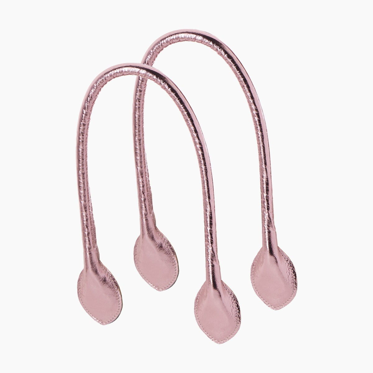 Manico lungo a cuore laminato craclè fucsia rose - O bag Official Website