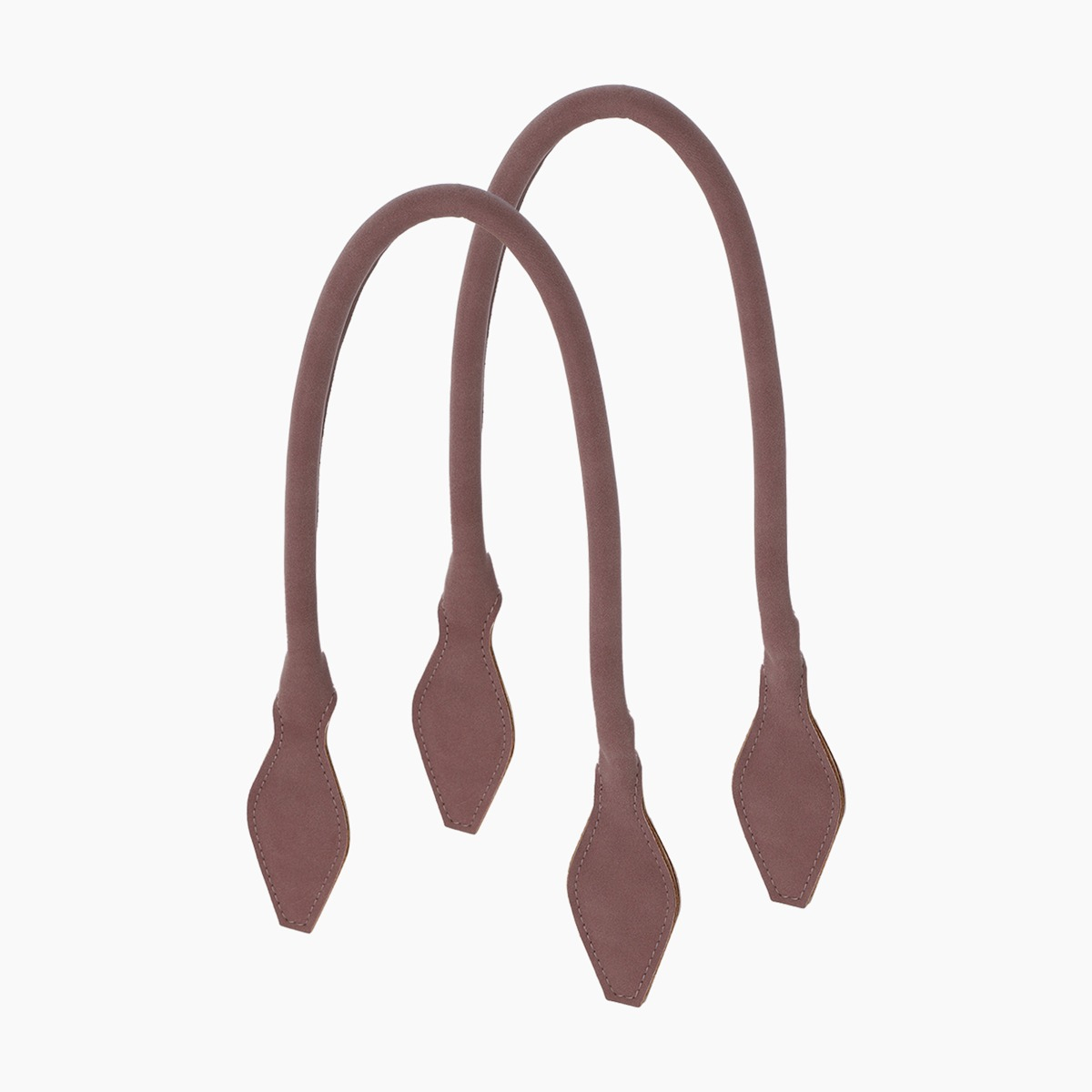 Manico lungo a rombo old pink tessuto sintetico suede - O bag Official Website