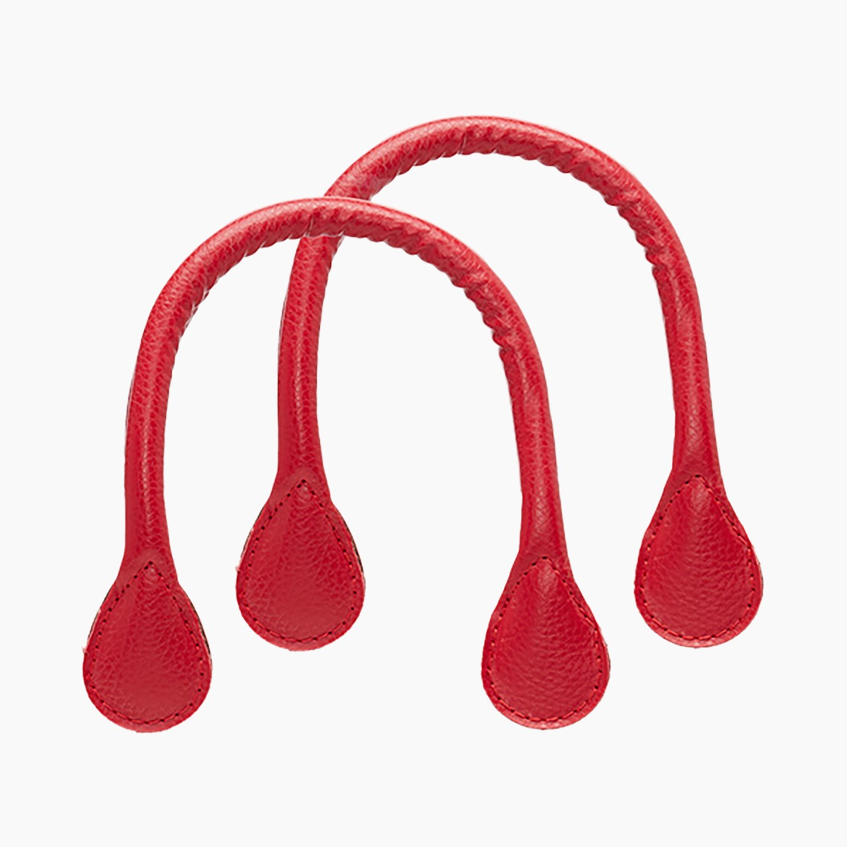 Manico corto rosso tessuto sintetico martellato - O bag Official Website