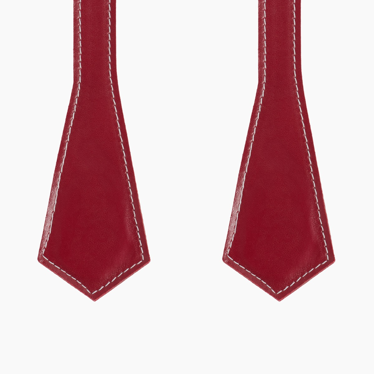 Manico corto a punta con impunture cherry effetto nappa - O bag Official Website