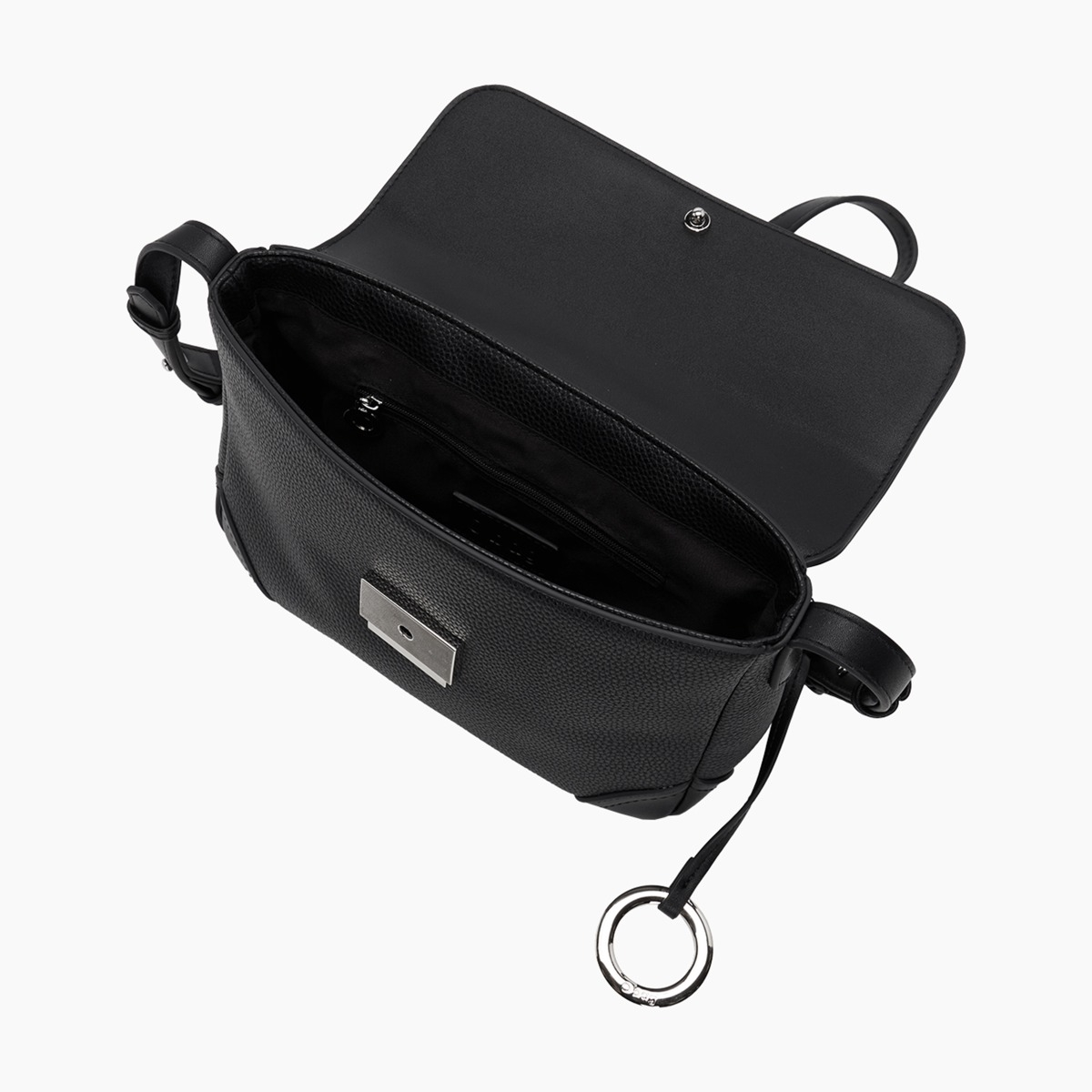 Borsa a tracolla O bag nubby nera - O bag Official Website