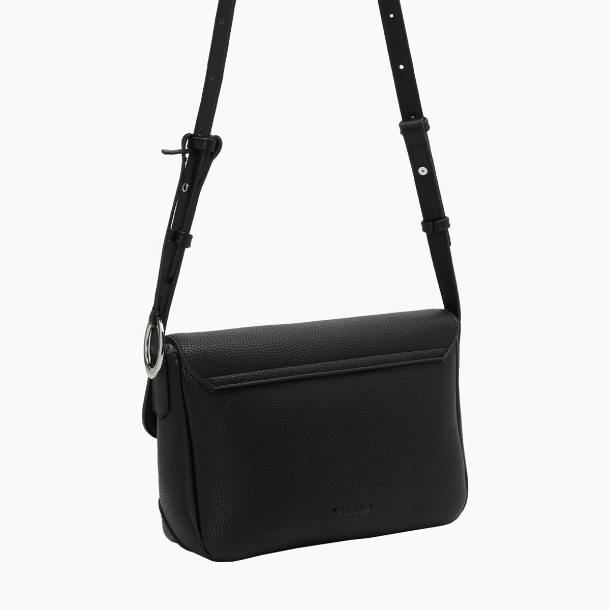 Borsa a tracolla O bag nubby nera - O bag Official Website
