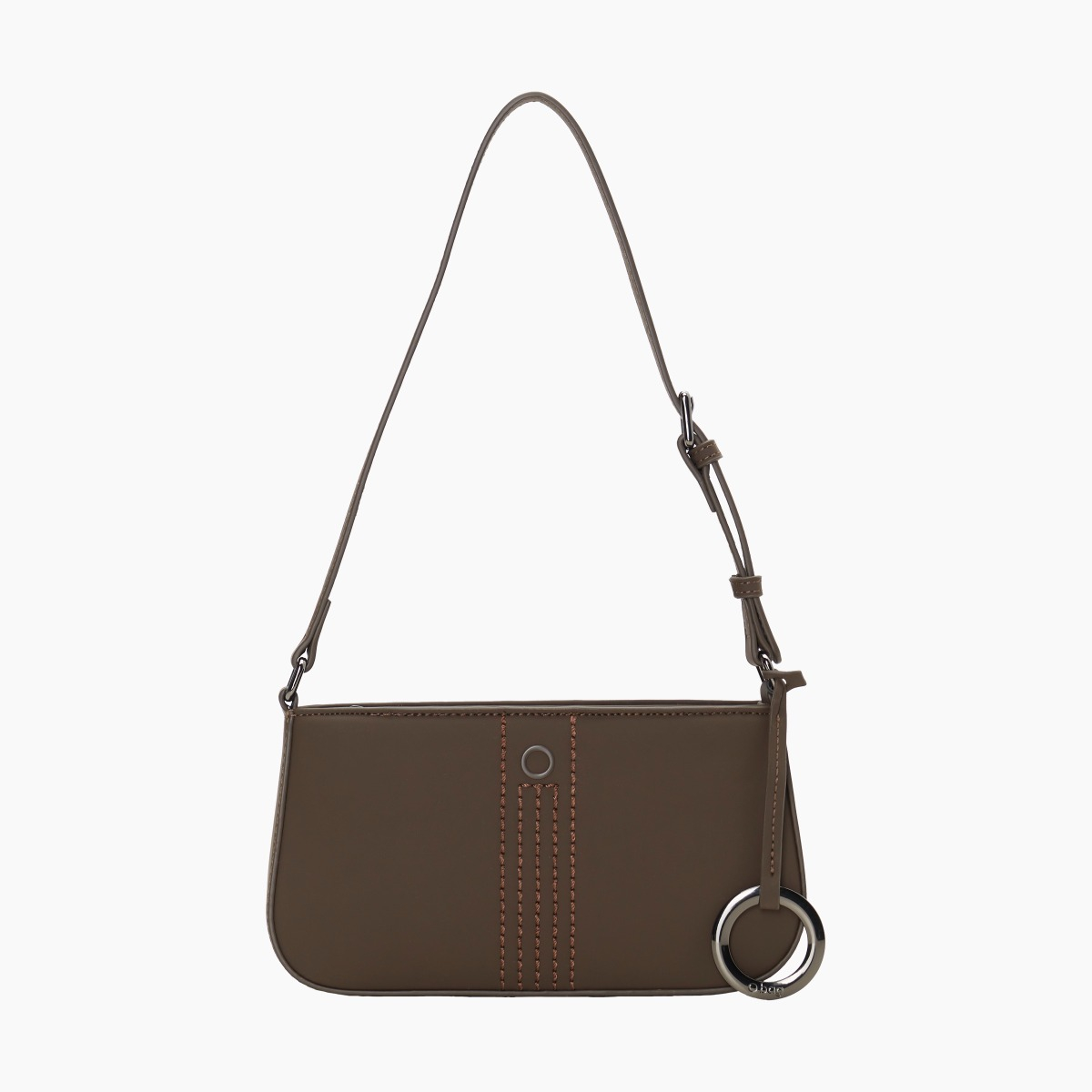 Umhängetasche O bag verbier schokolade gummiertes Gewebe - O bag Official Website