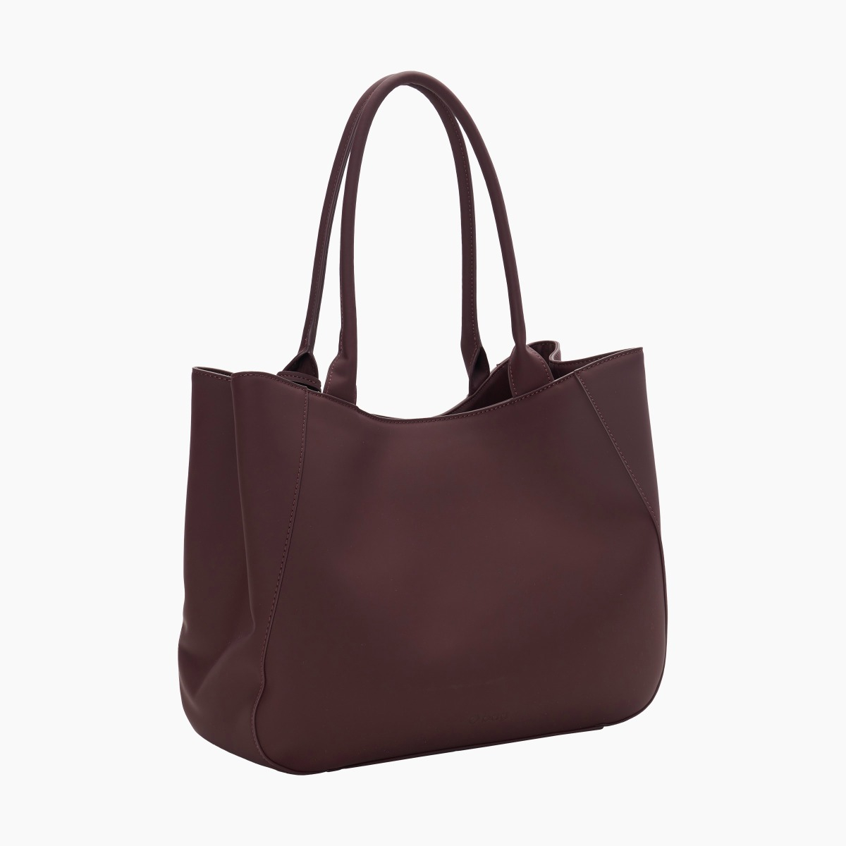 Shopper-Tasche O bag courmayer bordeaux gummiertes Gewebe - O bag Official Website