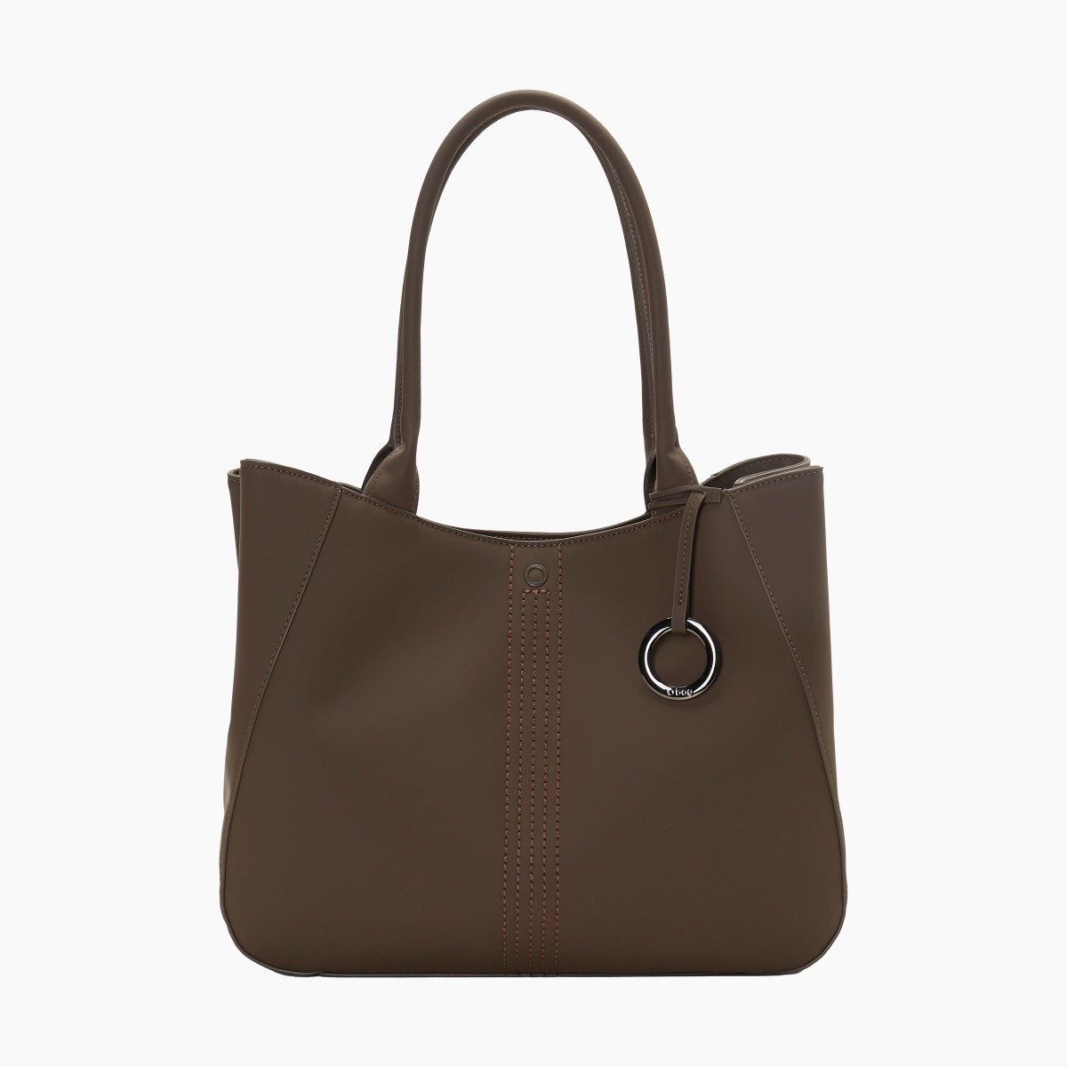 Shopper-Tasche O bag courmayer schokolade gummiertes Gewebe - O bag Official Website