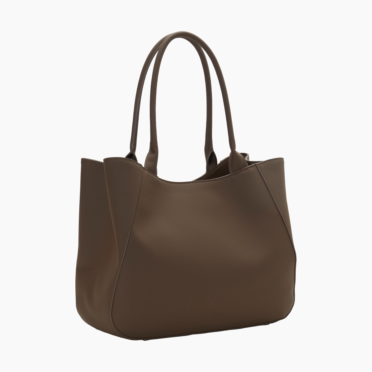 Shopper-Tasche O bag courmayer schokolade gummiertes Gewebe - O bag Official Website