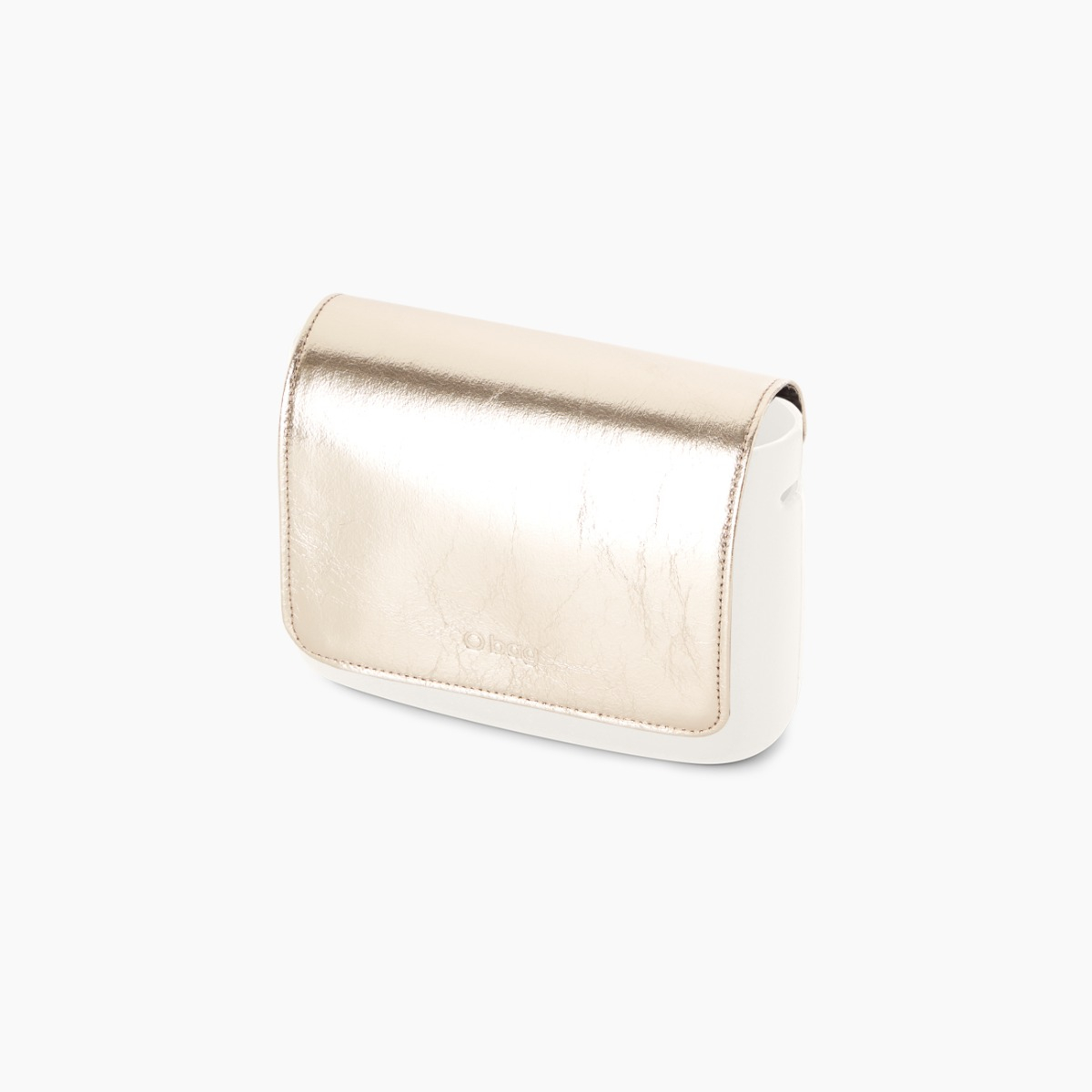 Pattina O pocket effetto laminato platino perlato - O bag Official Website