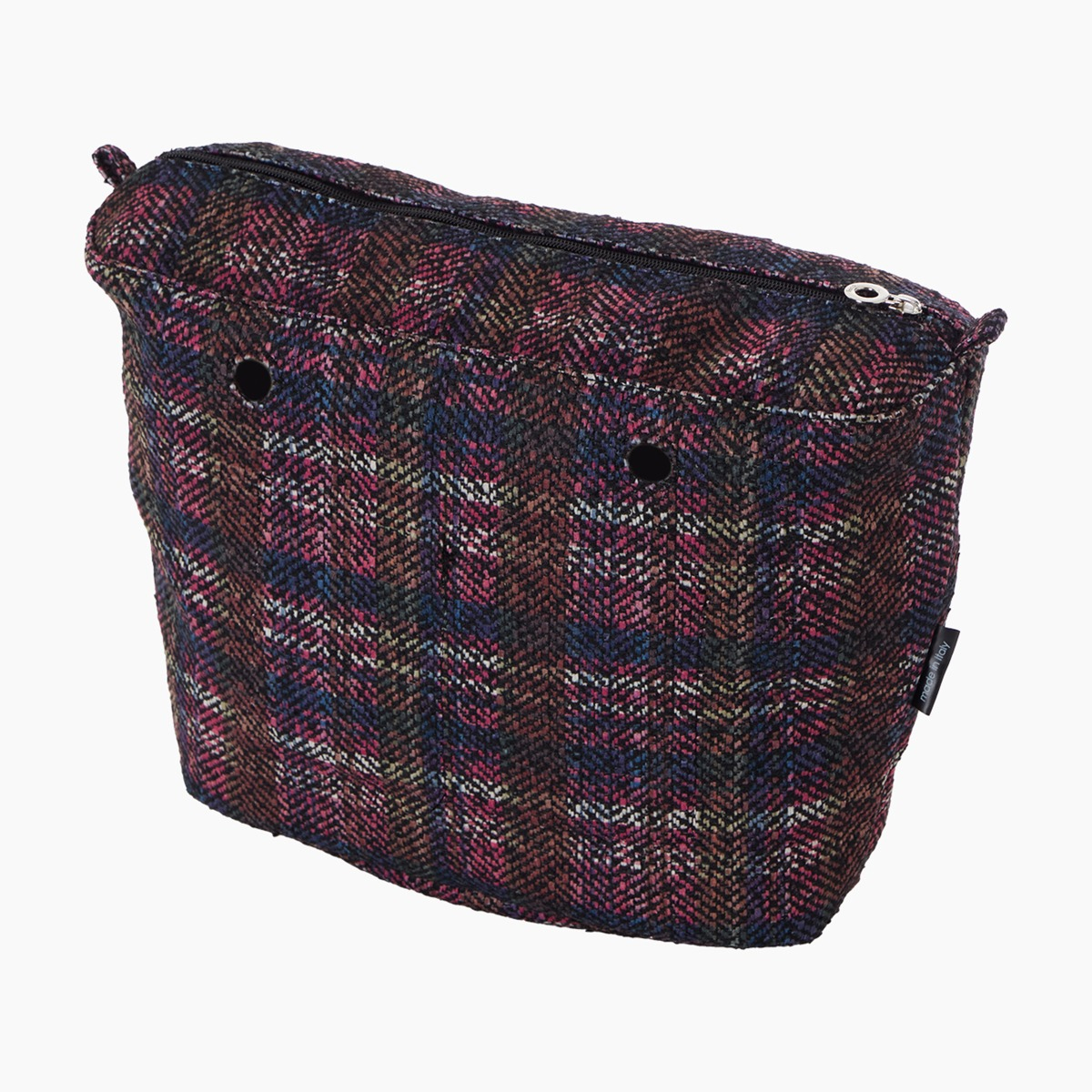 Sacca interna O bag glen check old pink - O bag Official Website