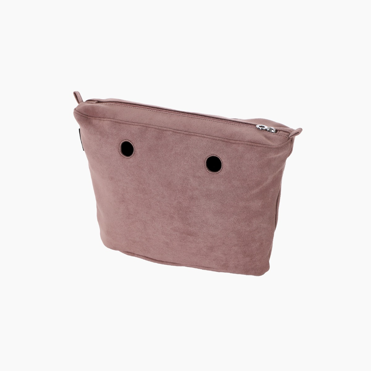 Sacca interna O bag mini tessuto sintetico scamosciato old pink - O bag Official Website