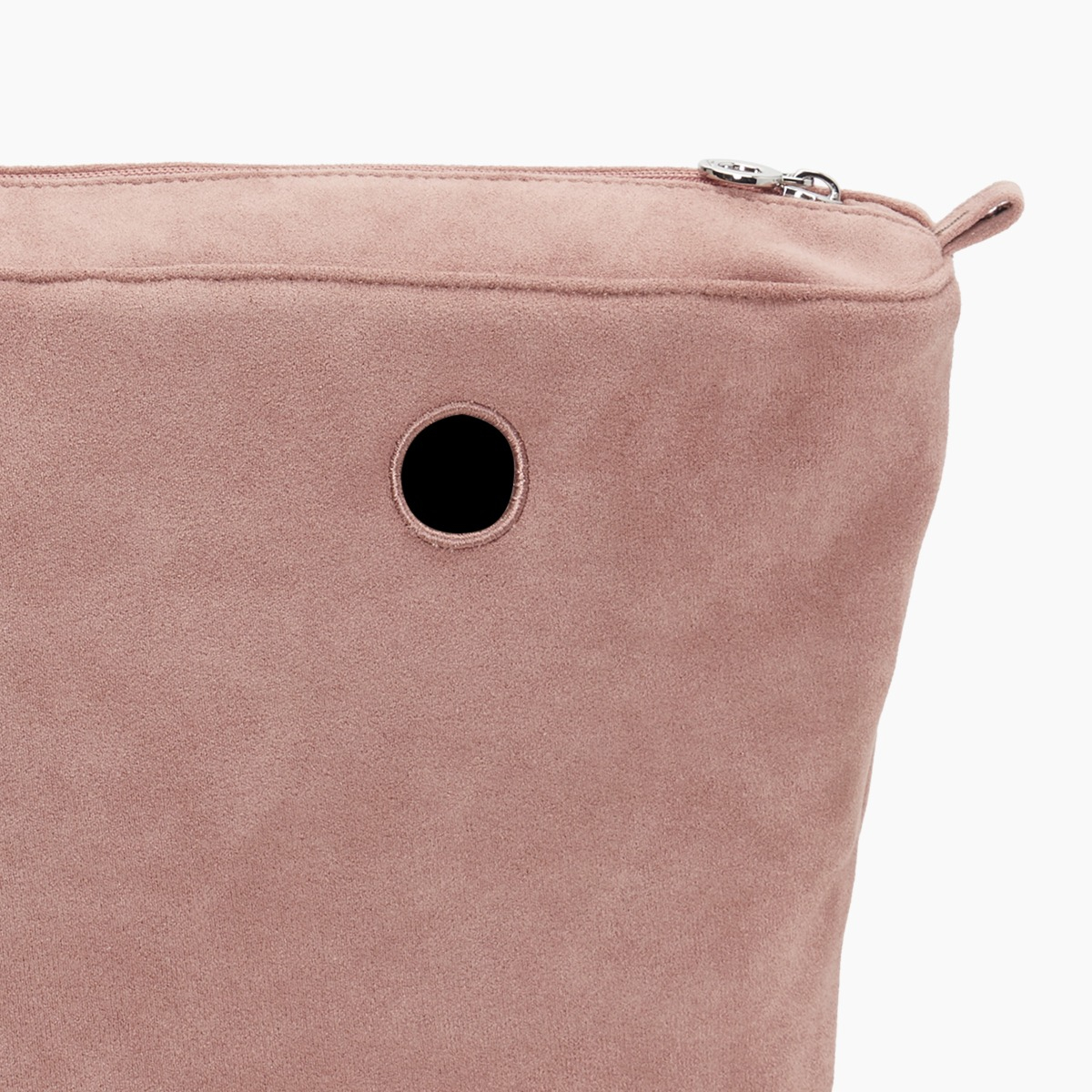 Sacca interna O bag mini tessuto sintetico scamosciato old pink - O bag Official Website