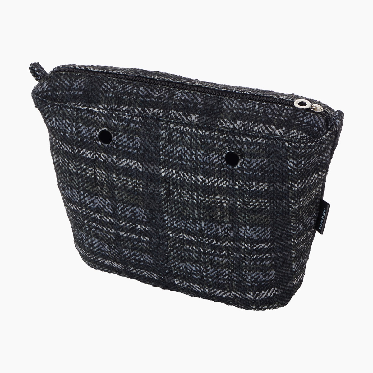 Sacca interna O bag mini glen check nero - O bag Official Website