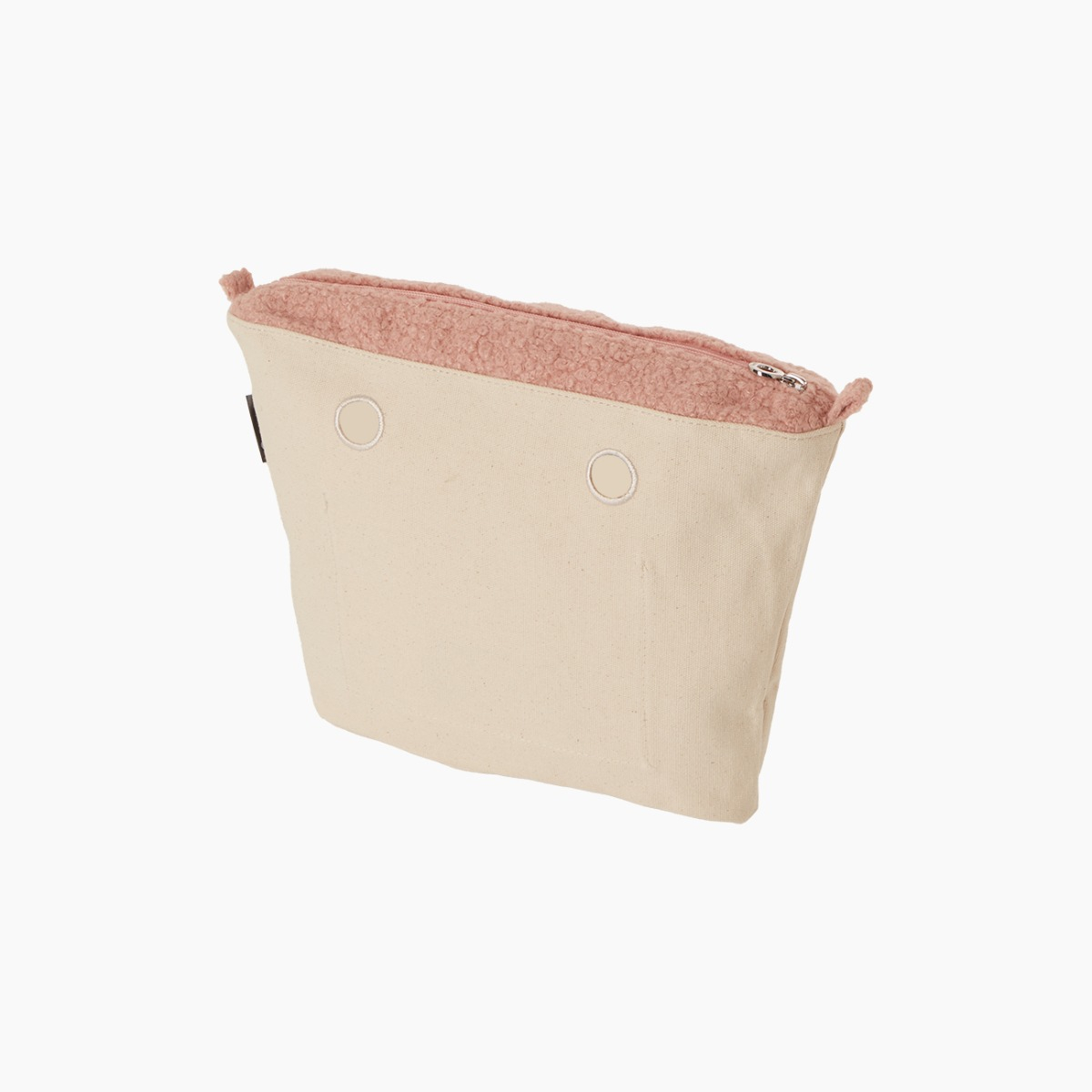 Curly wool O bag mini inner bag smoke pink - O bag Official Website