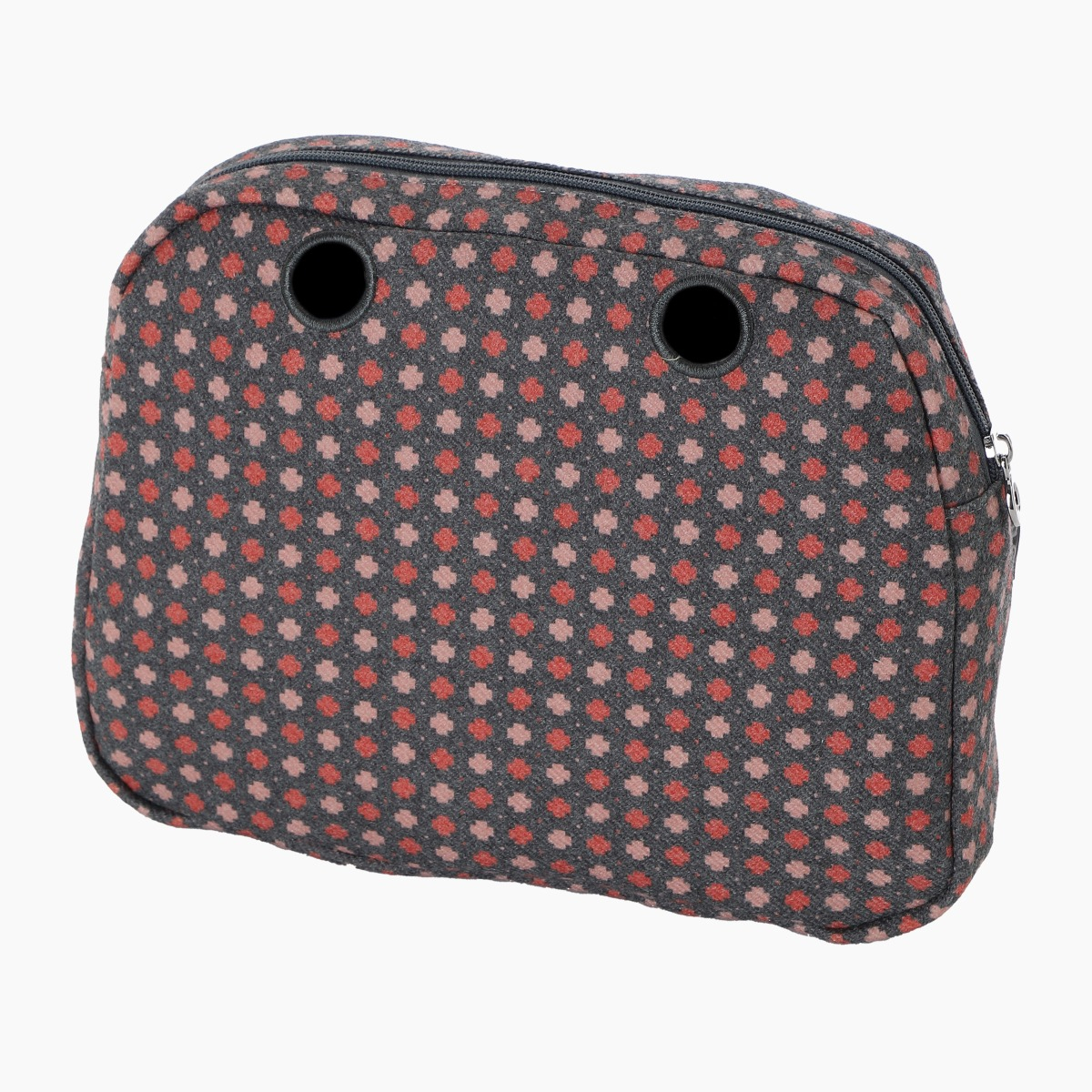 Sacca interna O bag reverese tweed geometrico old pink - O bag Official Website